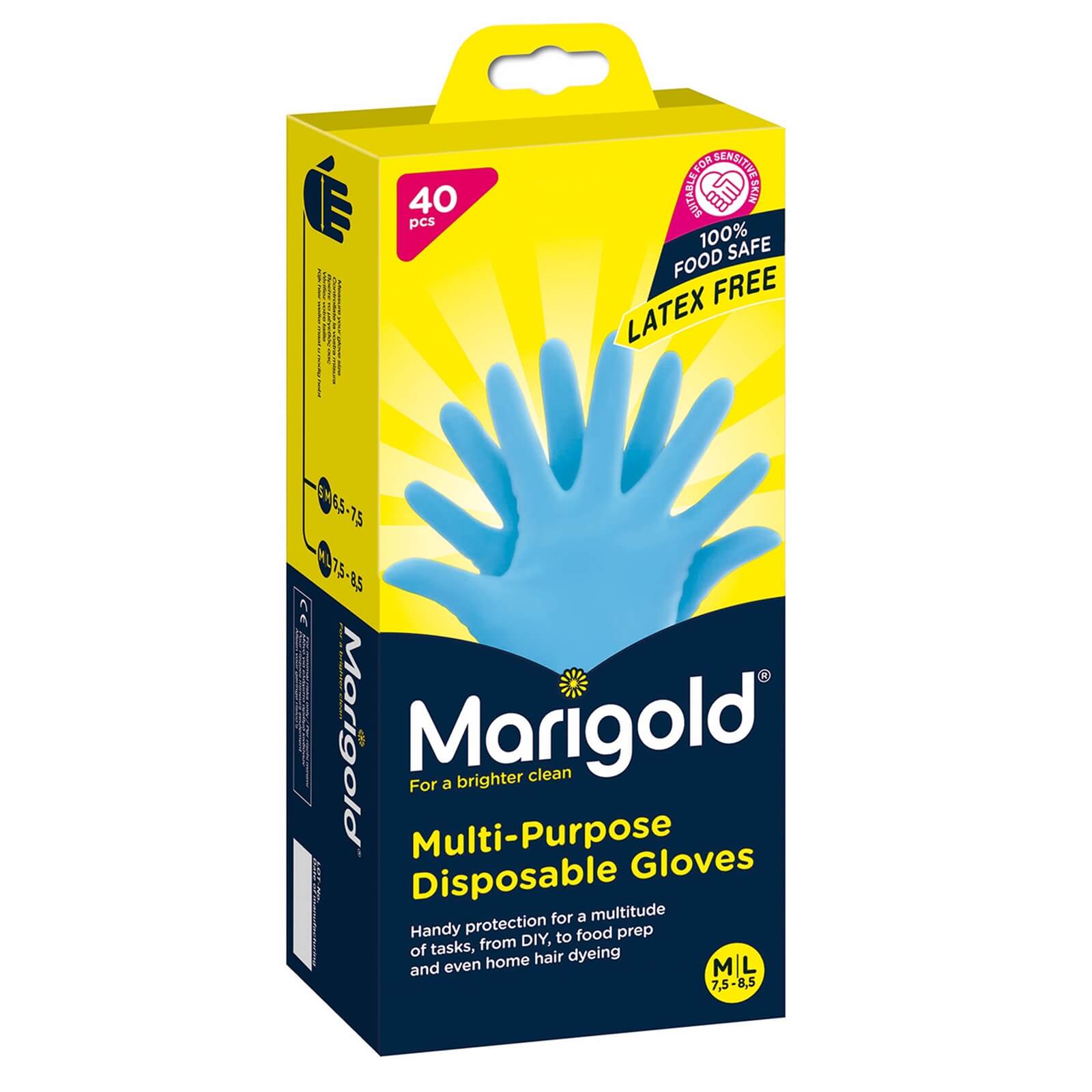 Marigold Multi-Purpose Disposable Nitrile Gloves- Pack of 40 Price Comparisons | Compare The Build