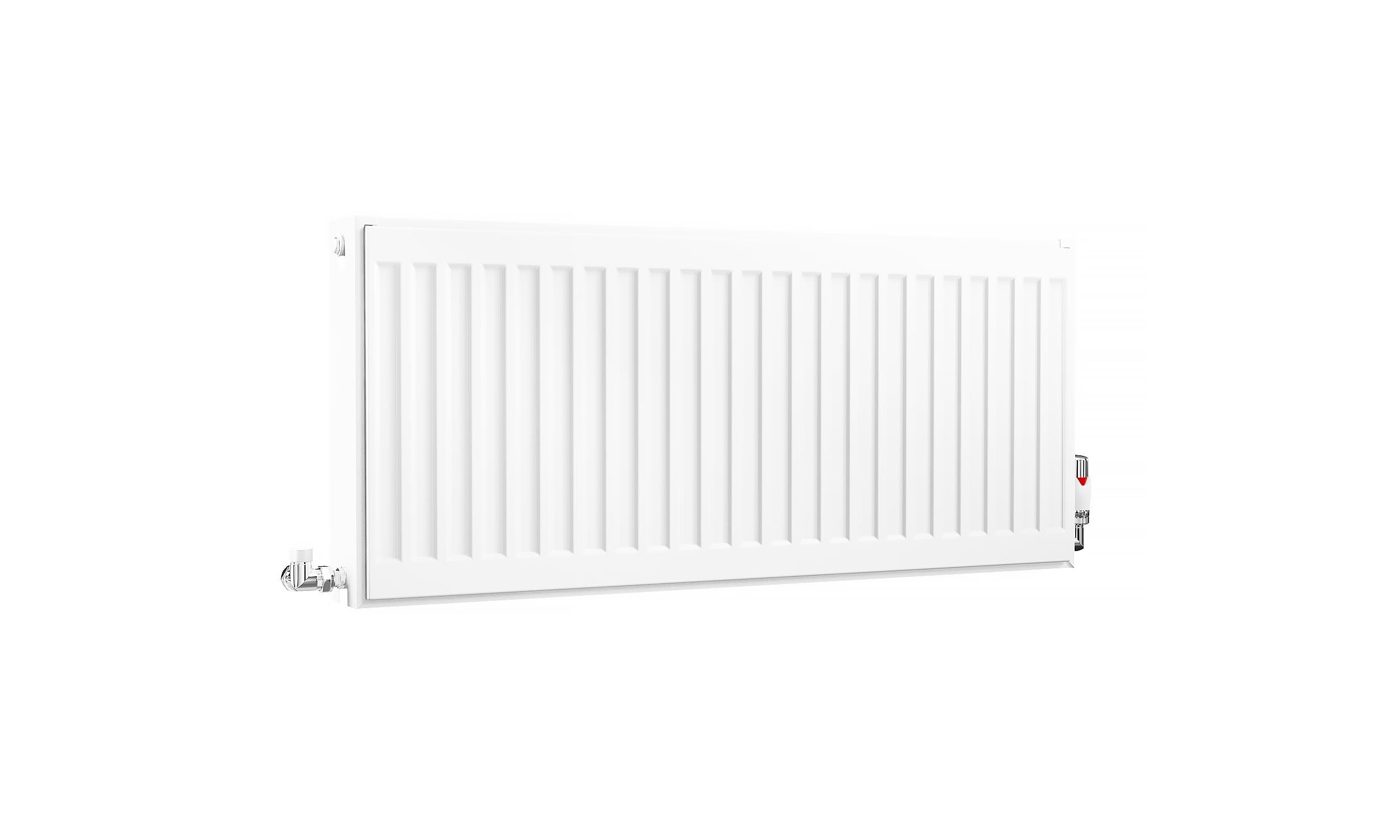 Kartell K-Rad Compact Horizontal Radiator, White, 400mm x 900mm - Double Panel, Double Convector | Compare The Build