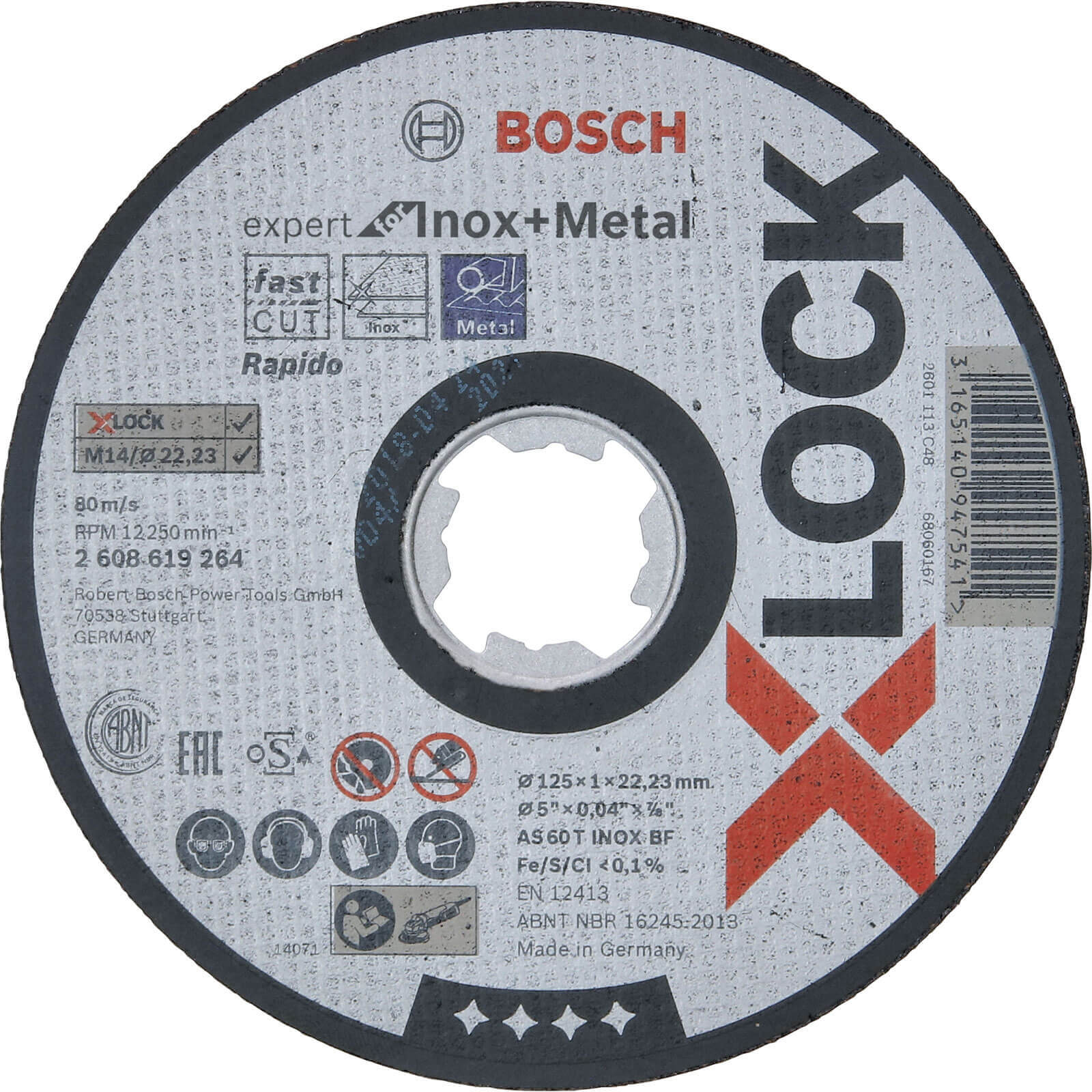 Bosch Expert X Lock Rapido Metal and Inox Cutting Disc 125mm 1mm 22mm Price Comparisons | Compare The Build