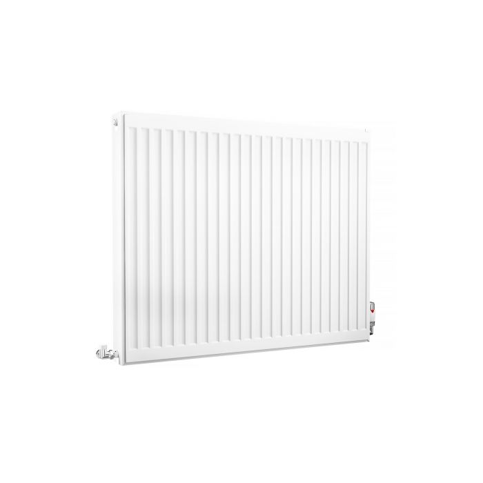 Kartell K-Rad Compact Horizontal Radiator, White, 750mm x 900mm - Double Panel, Double Convector | Compare The Build