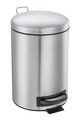 Cooke & Lewis Abora Soft Close Chrome Effect Metal Round Kitchen Bin, 12L Price Comparisons | Compare The Build