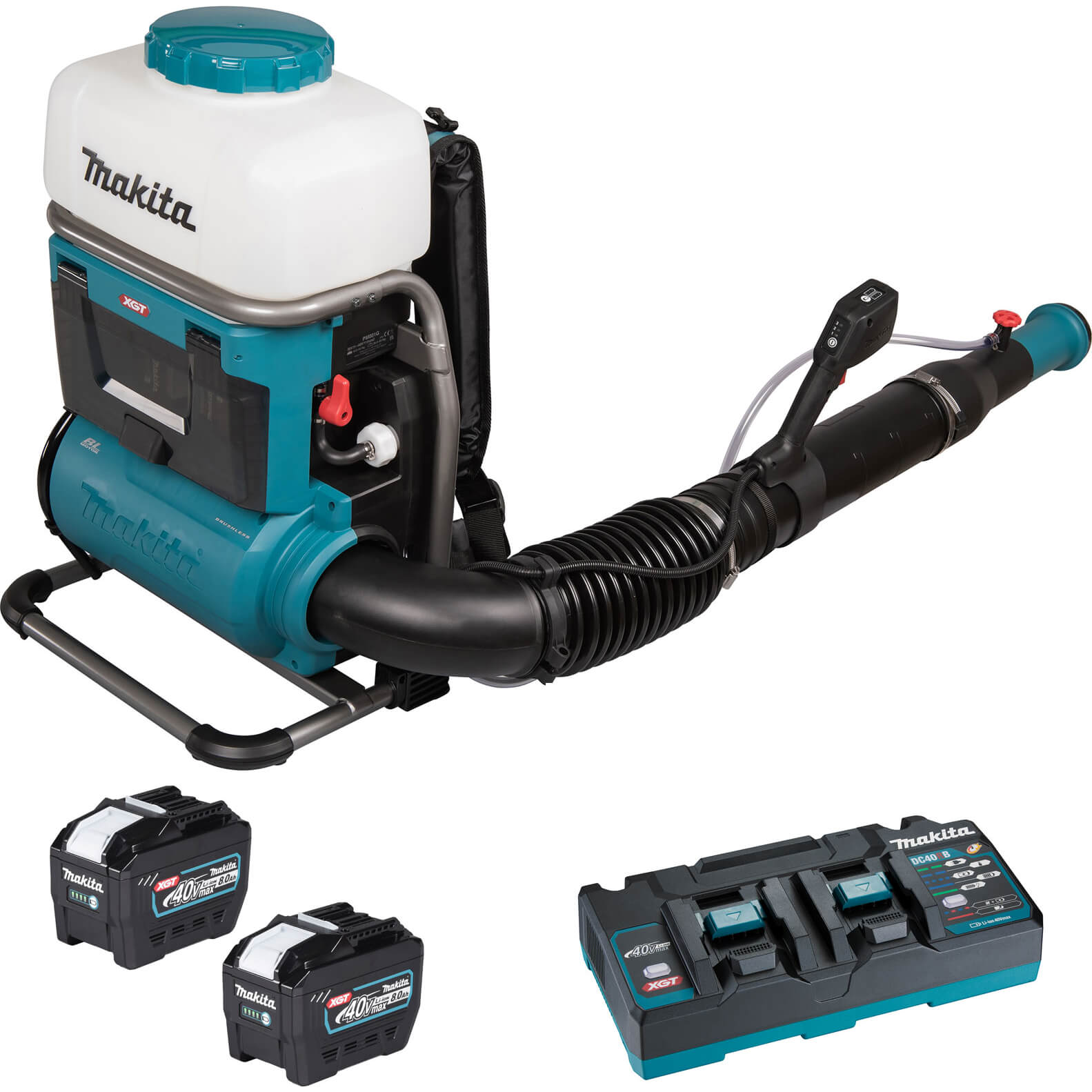 Makita PM001G 40v XGT Cordless Brushless Backpack Mist Blower 2 x 8ah Li-ion Charger Price Comparisons | Compare The Build