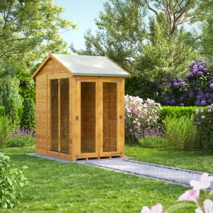 Power Sheds 4 x 6ft Apex Shiplap Dip Treated Summerhouse | Compare The Build