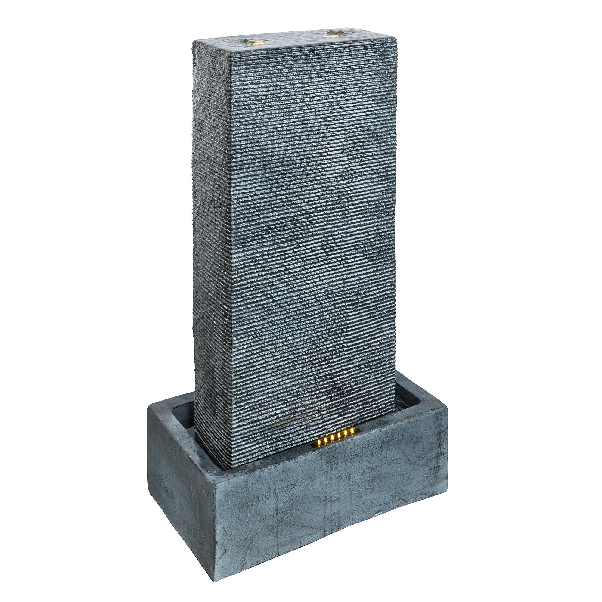 Outdoor Living Uk Mains-Powered Slate Style Wall Water Feature (H)103Cm Price Comparisons | Compare The Build