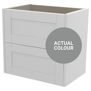 Duarti By Calypso Highwood 600mm Slimline 2 Drawer Wall Hung Vanity Unit - Twilight Grey Price Comparisons | Compare The Build