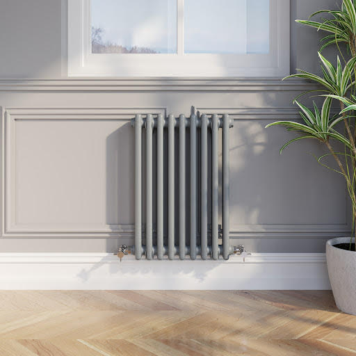 Park Lane Traditional Colosseum Double Bar Column Radiator Anthracite 600 x 425mm Price Comparisons | Compare The Build