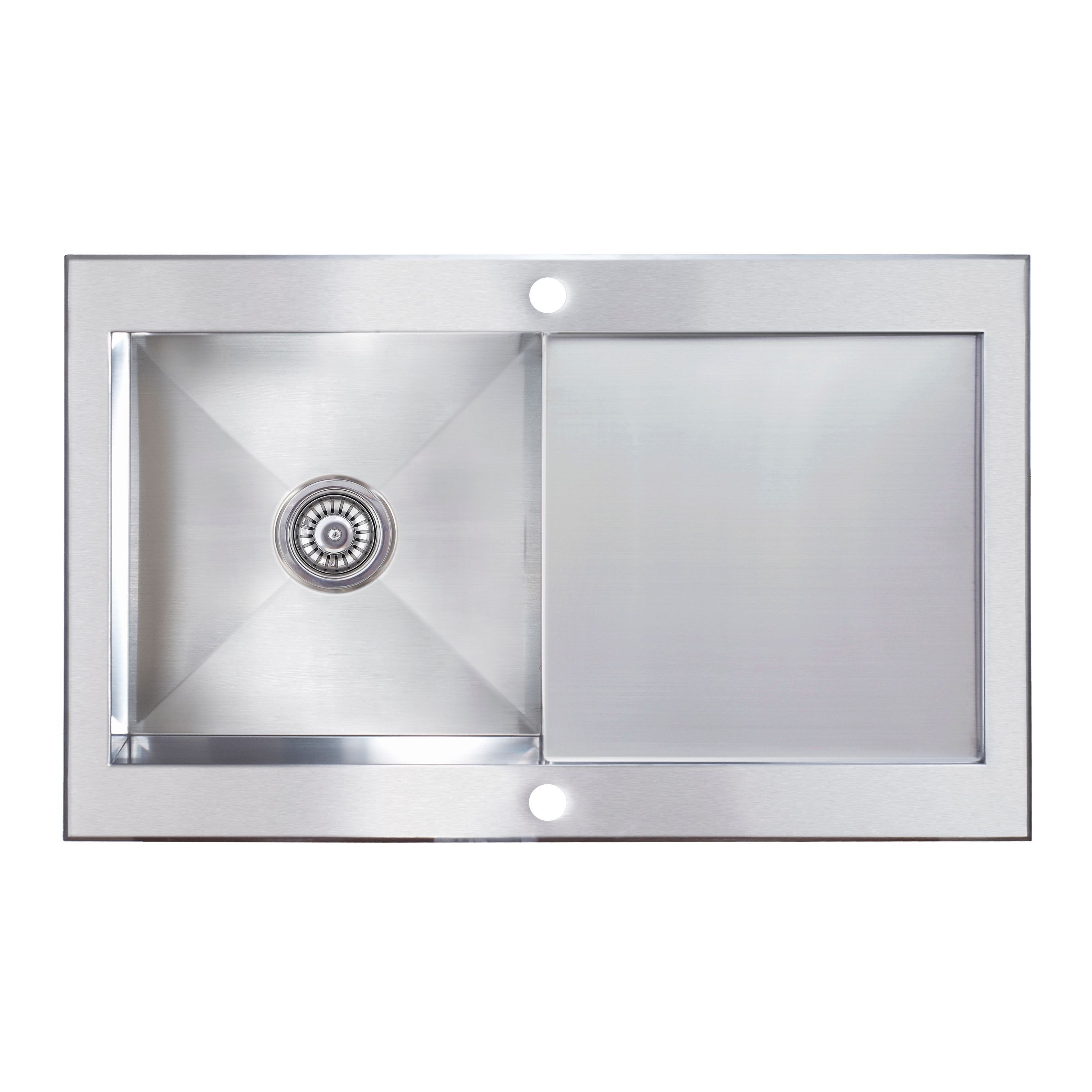 Cooke & Lewis Unik 1 Bowl Satin Stainless Steel Sink With Reversible Drainer Price Comparisons | Compare The Build