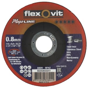 Flexovit Extra Thin 0.8mm Cutting Discs - 115mm Pack of 5 Price Comparisons | Compare The Build