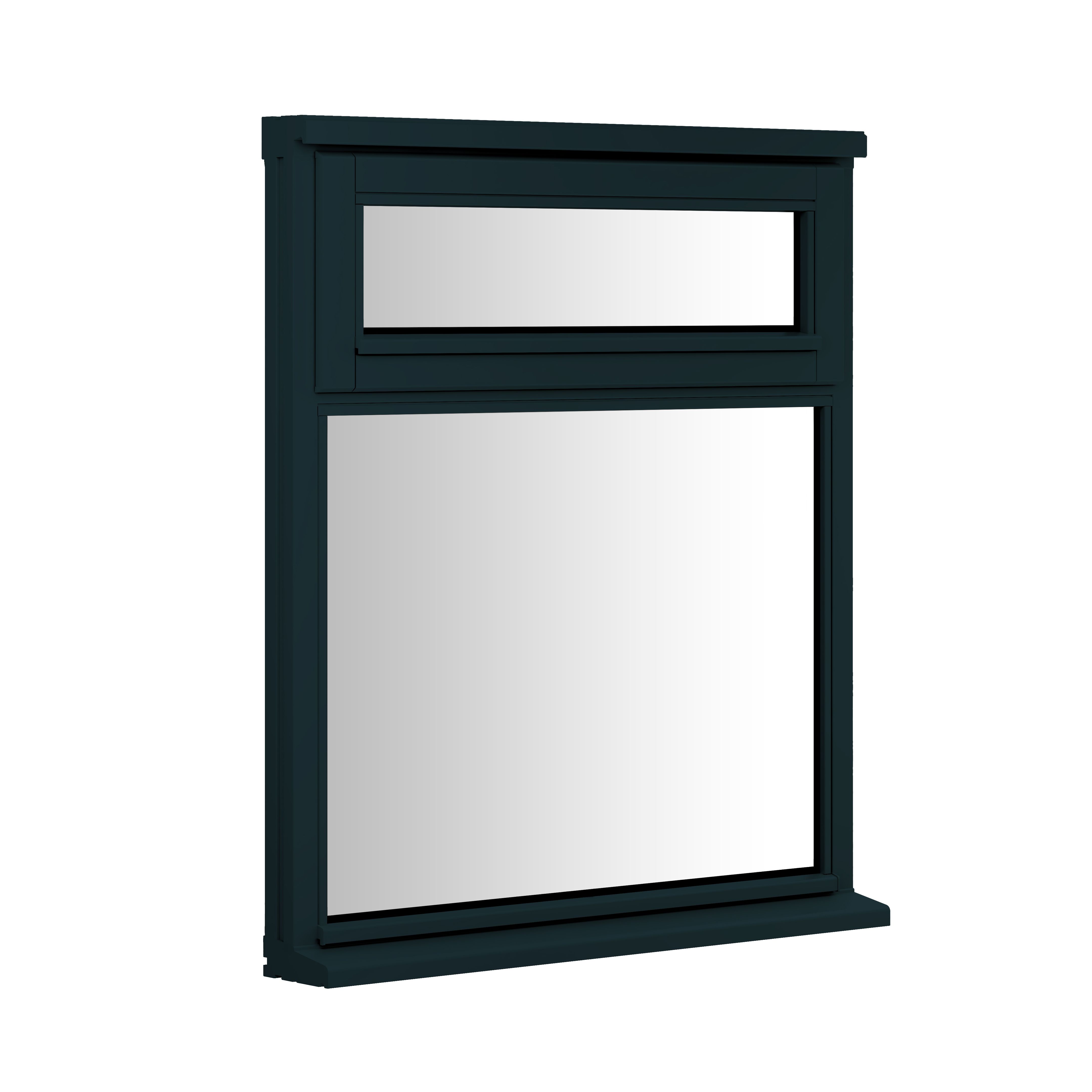 Clear Double Glazed Anthracite Grey Timber Right-Handed Top Hung Window, (H)895mm (W)1195mm Price Comparisons | Compare The Build