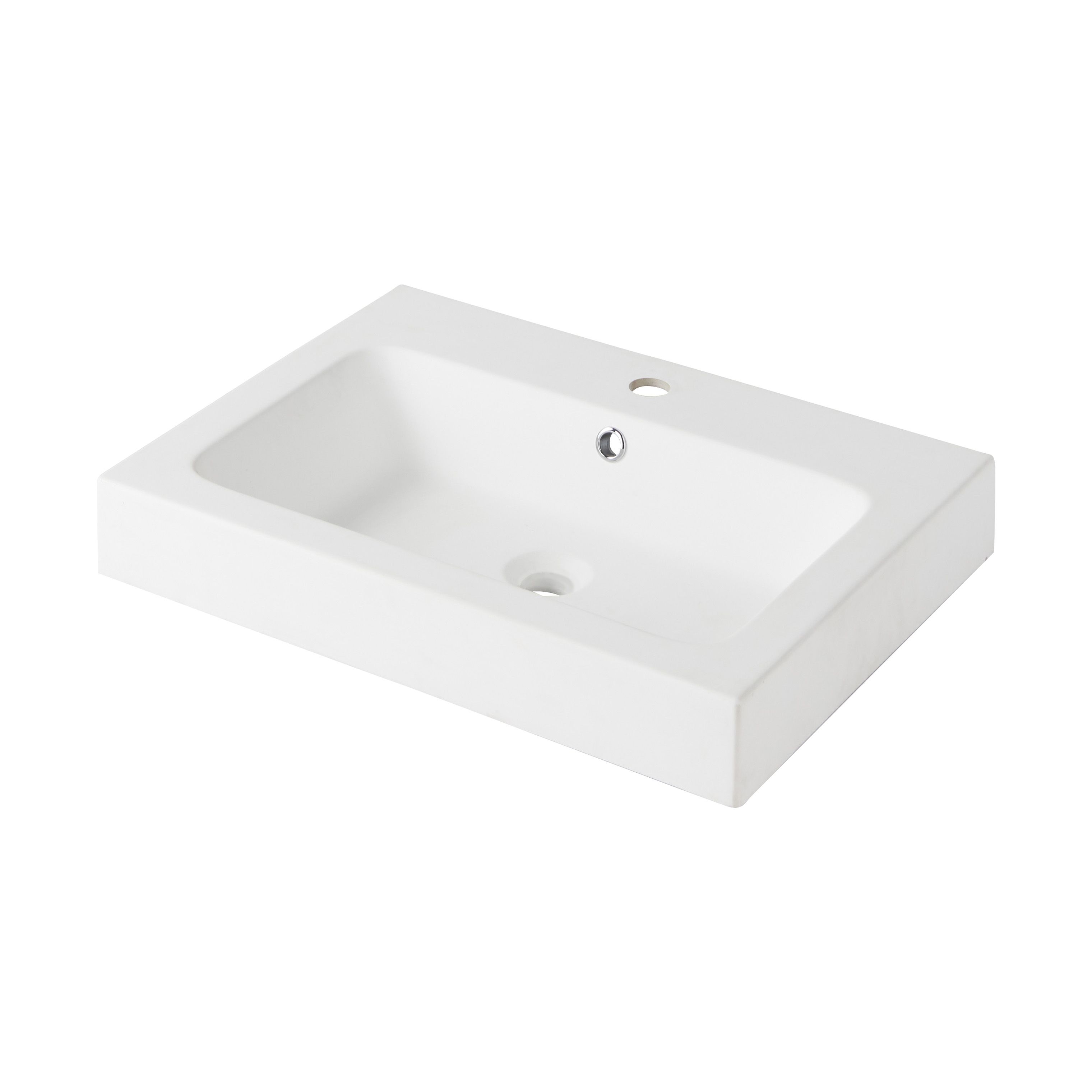 GoodHome Duala Resin Central Worktop With Integrated Basin (W)600mm Price Comparisons | Compare The Build