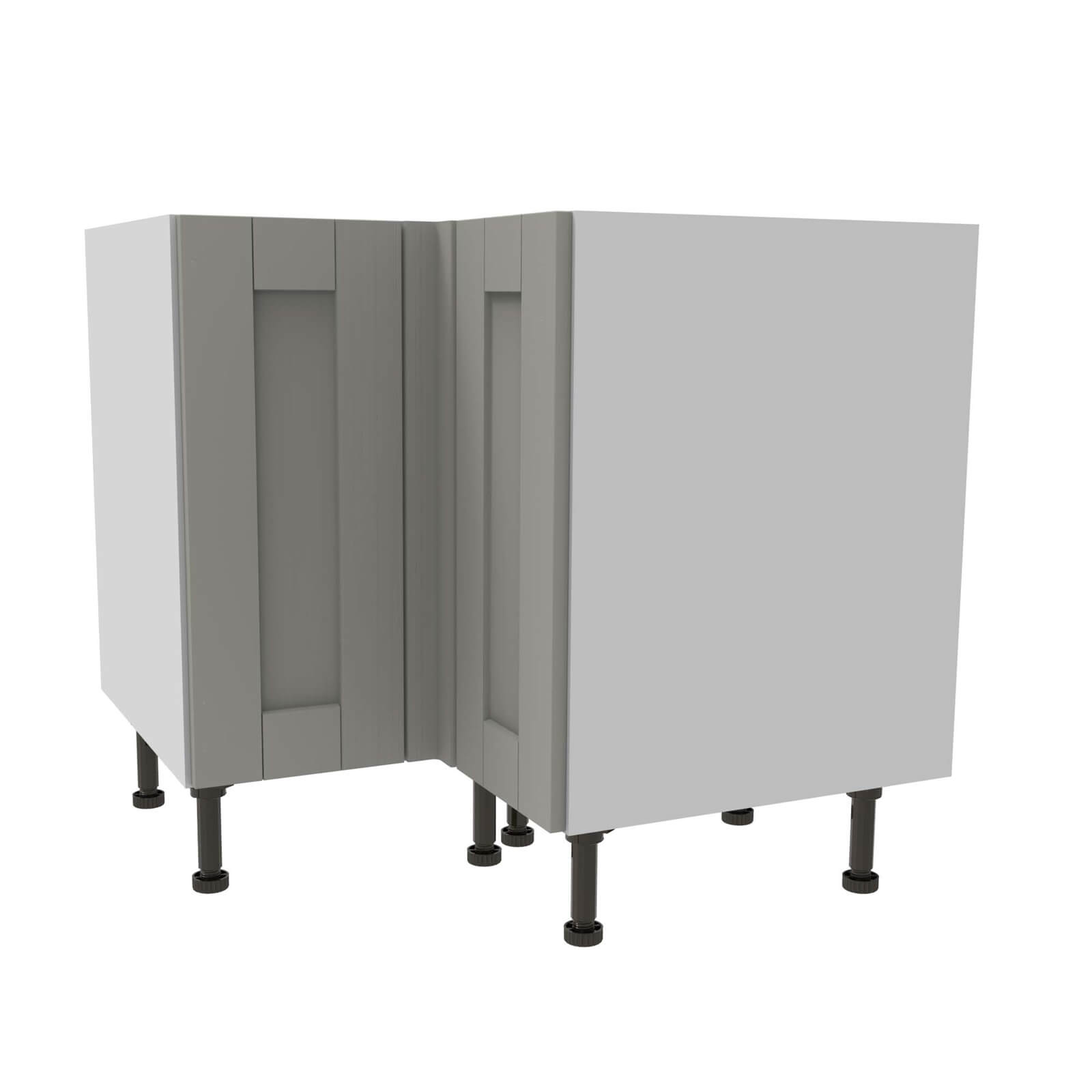 Timber Shaker Grey 935mm Corner Base Unit Price Comparisons | Compare The Build
