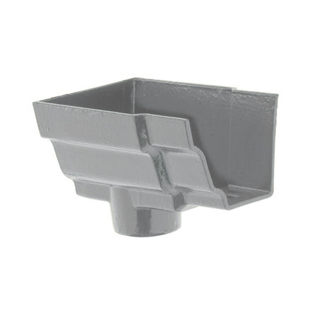 Cast Iron H16 Ogee Gutter Stopend Outlet Spigoted - 150mm for 75mm Downpipe Primed Price Comparisons | Compare The Build
