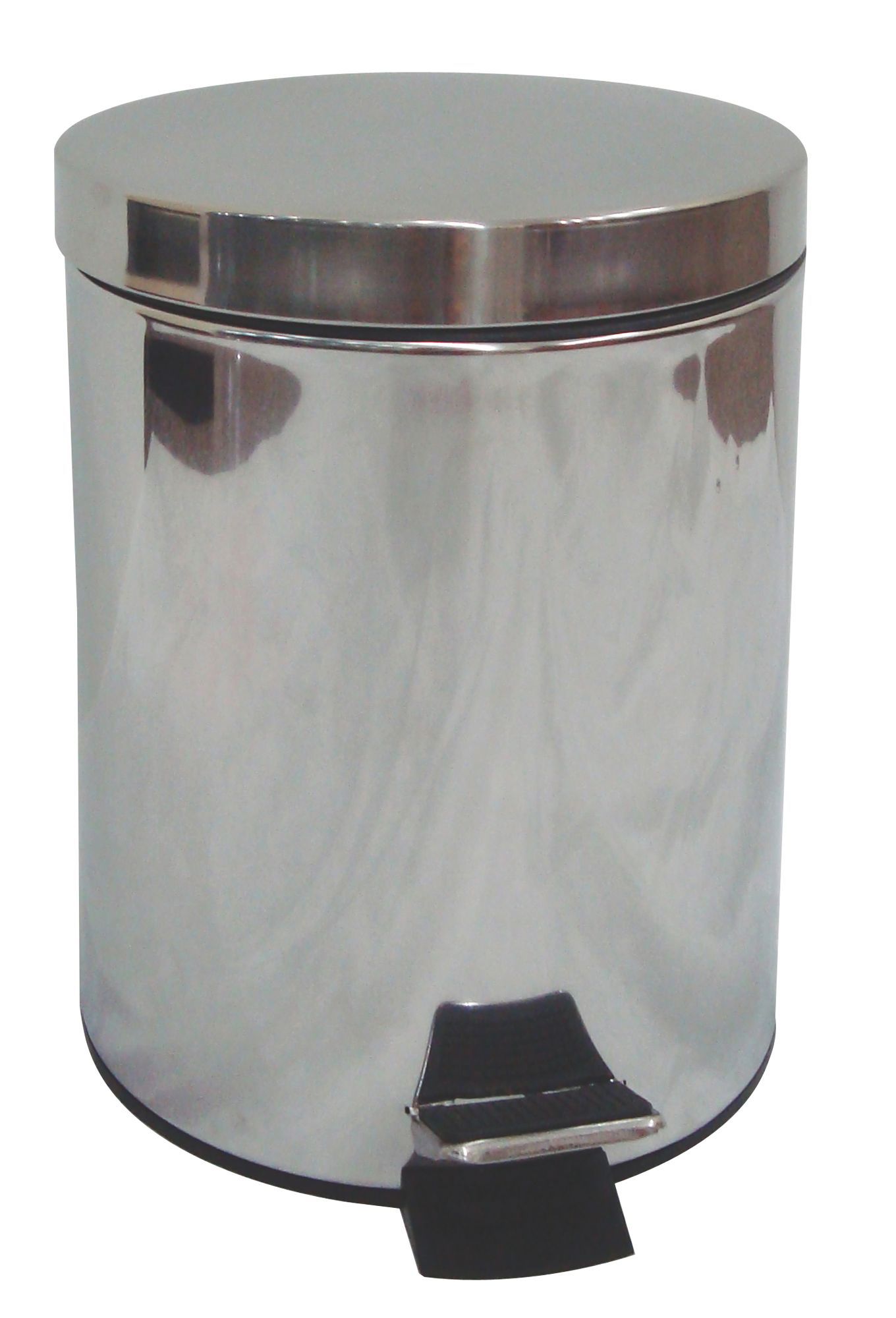 Cooke & Lewis Baya Chrome Effect Steel Circular Pedal Bin, 5L Price Comparisons | Compare The Build