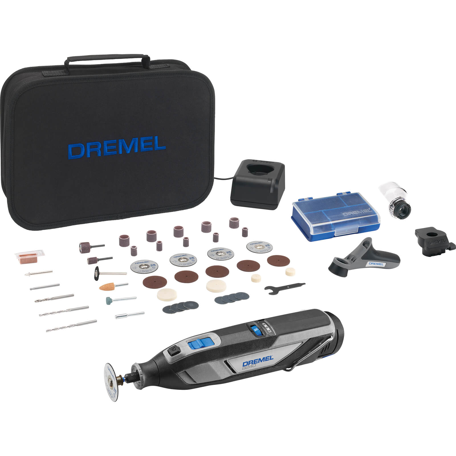 Dremel 8240 12v Cordless Rotary Multi Tool 45 Accesssory Kit 1 x 2ah Li-ion Charger Case Price Comparisons | Compare The Build