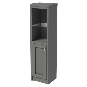 Wickes Hayman Dove Grey Traditional Freestanding Mid Height Tower Unit - 1500 x 400mm Price Comparisons | Compare The Build