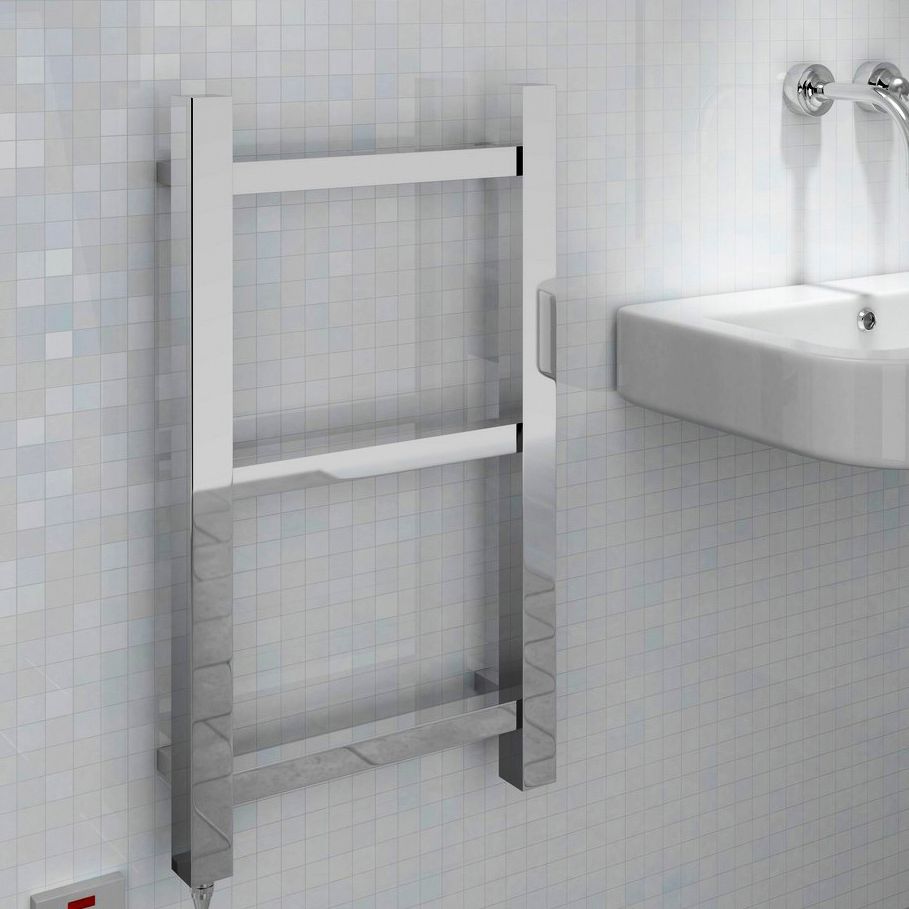 Kudox Rubik 150W Electric Silver Towel Warmer (H)700mm (W)400mm Price Comparisons | Compare The Build