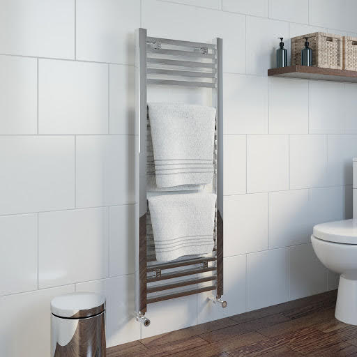 DuraTherm Square Bar Heated Towel Rail Chrome - 1200 x 450mm Price Comparisons | Compare The Build