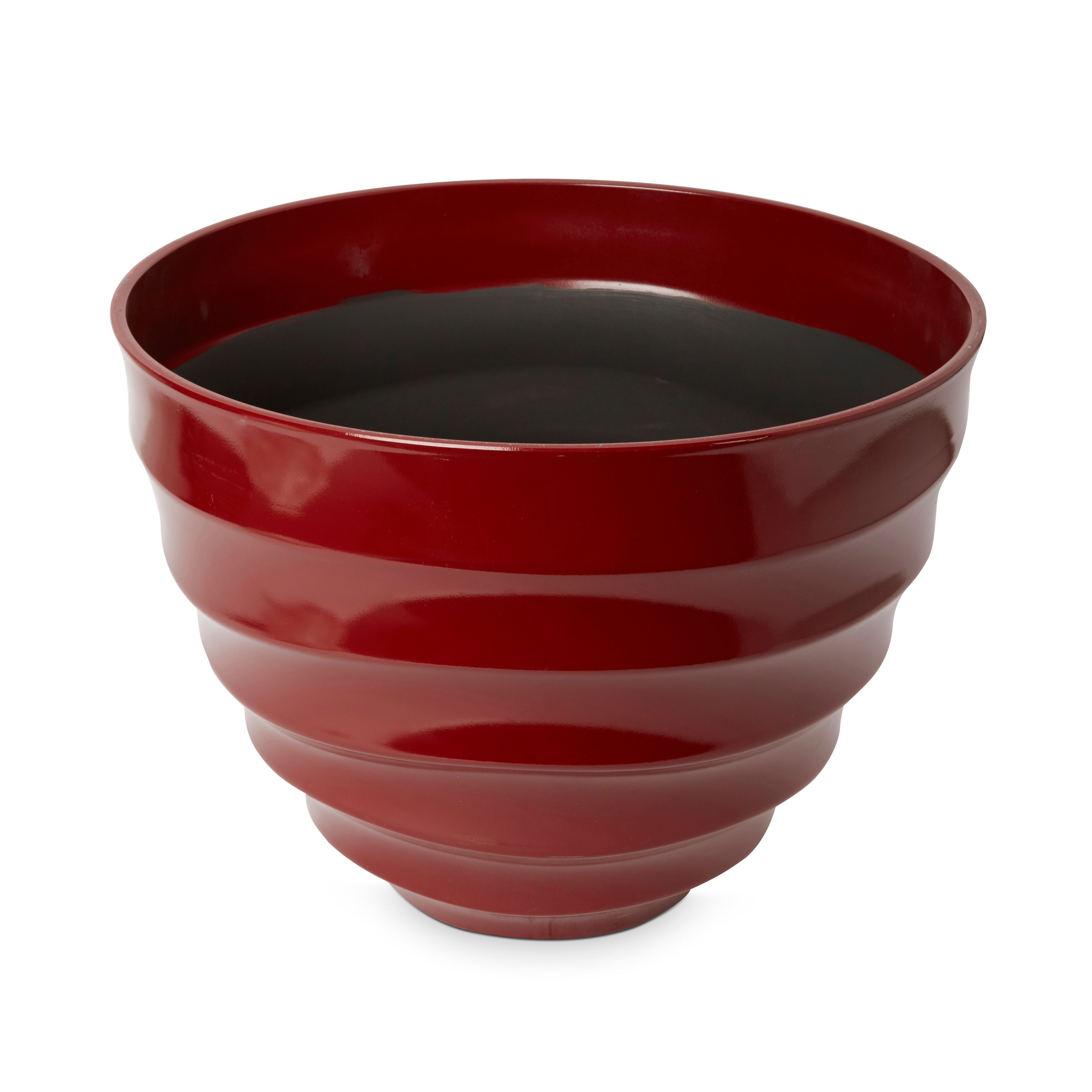 Blooma Momoka G Red Plastic Ribbed Circular Plant Pot (Dia)50Cm Price Comparisons | Compare The Build