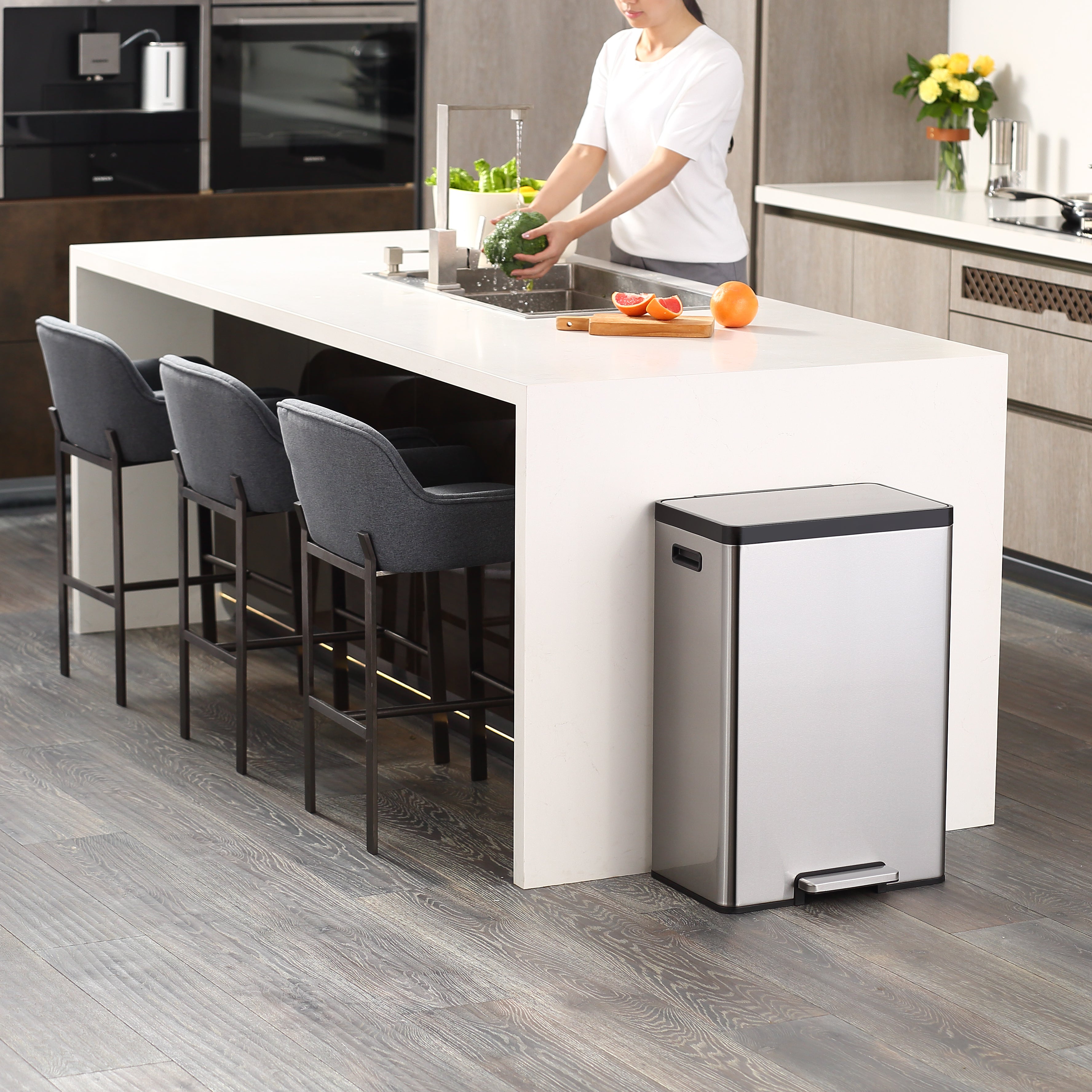 EKO Ecocasa 24/36 Litre Stainless Steel Recycling Pedal Bin Stainless Steel Price Comparisons | Compare The Build