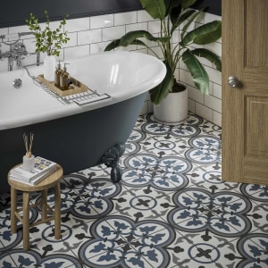 Wickes Boutique Atwood Patterned Matt Ceramic Wall & Floor Tile - 250 x 250mm - Pack of 16 Price Comparisons | Compare The Build