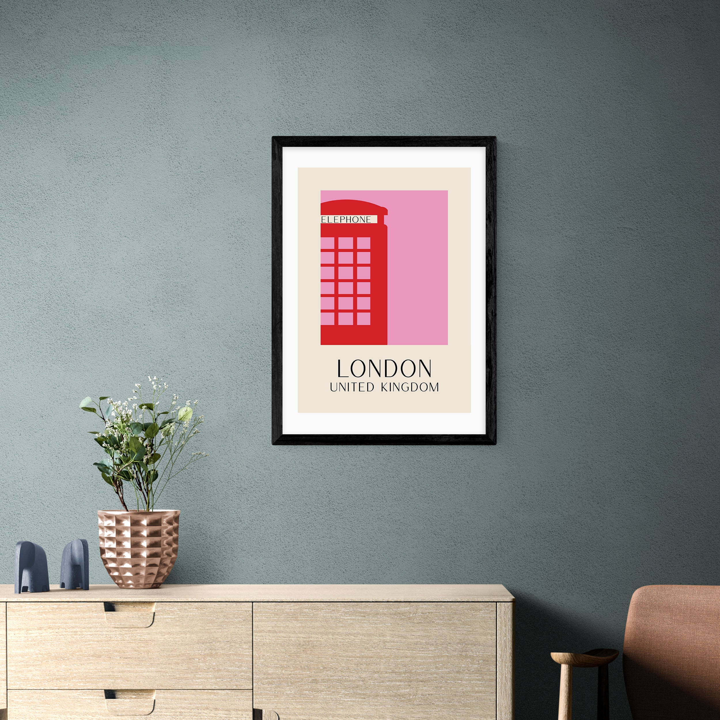 East End Prints London Print Pink Price Comparisons | Compare The Build