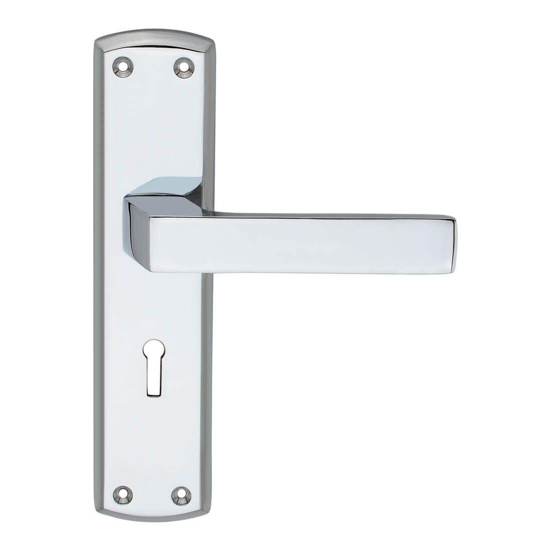 Hector Lever Lock Door Handle - Chrome (Pair) Price Comparisons | Compare The Build