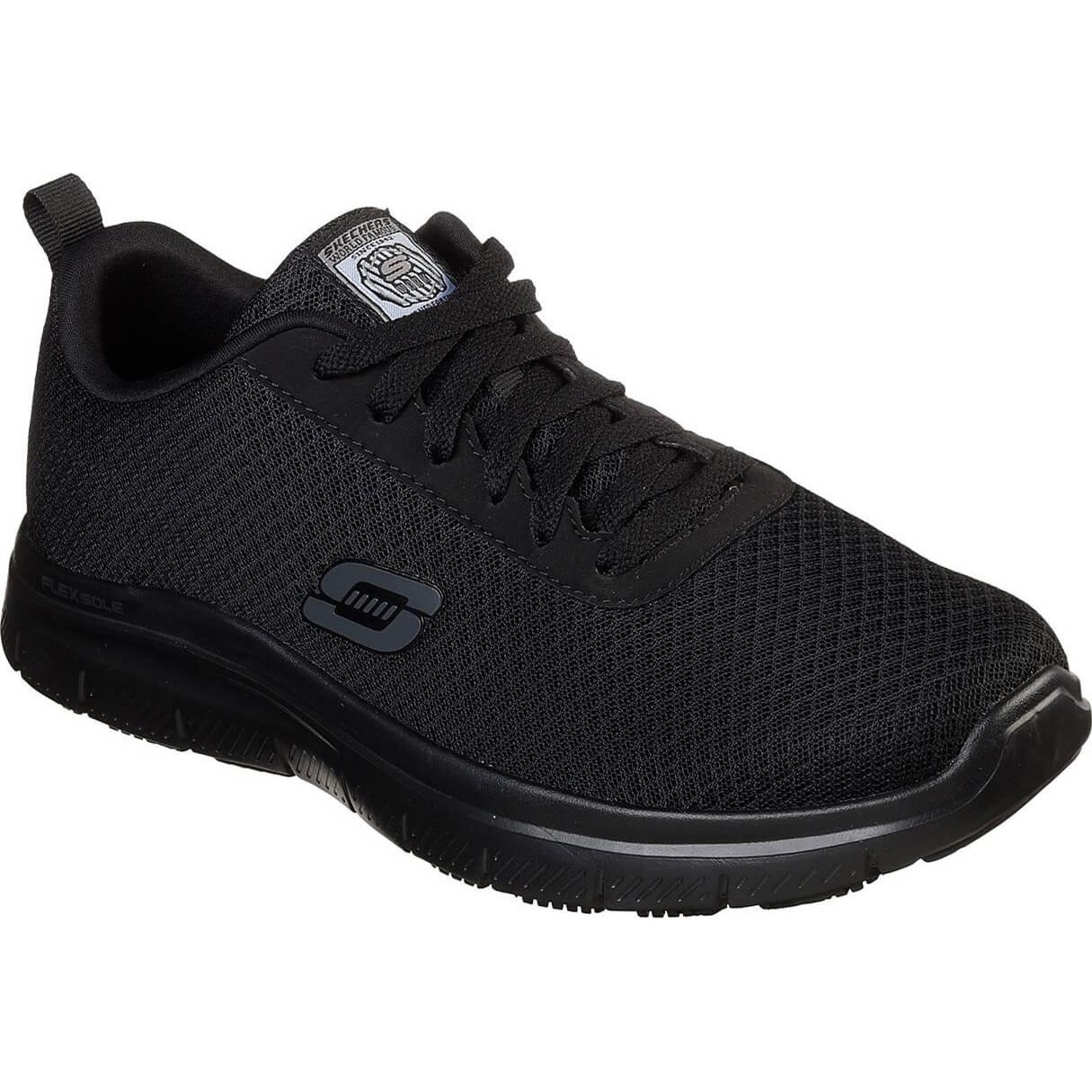 Skechers Bendon Mens Slip Resistant Work Shoes Black Size 8 Price Comparisons | Compare The Build