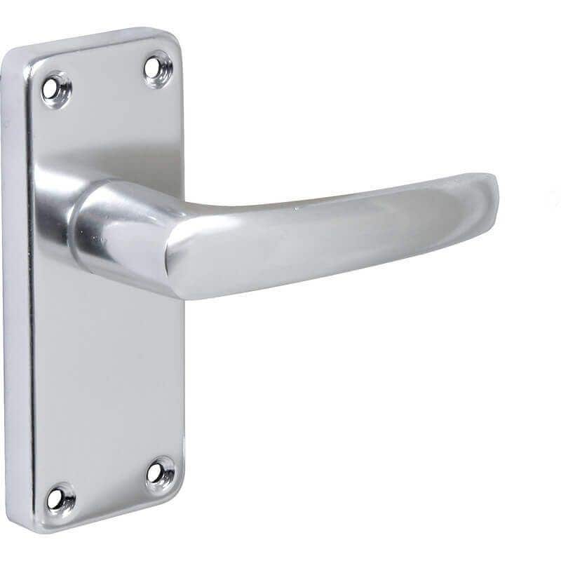 Polished Aluminium Virgil Straight Lever Latch Internal Door Handle - Pair - Designer Levers Price Comparisons | Compare The Build