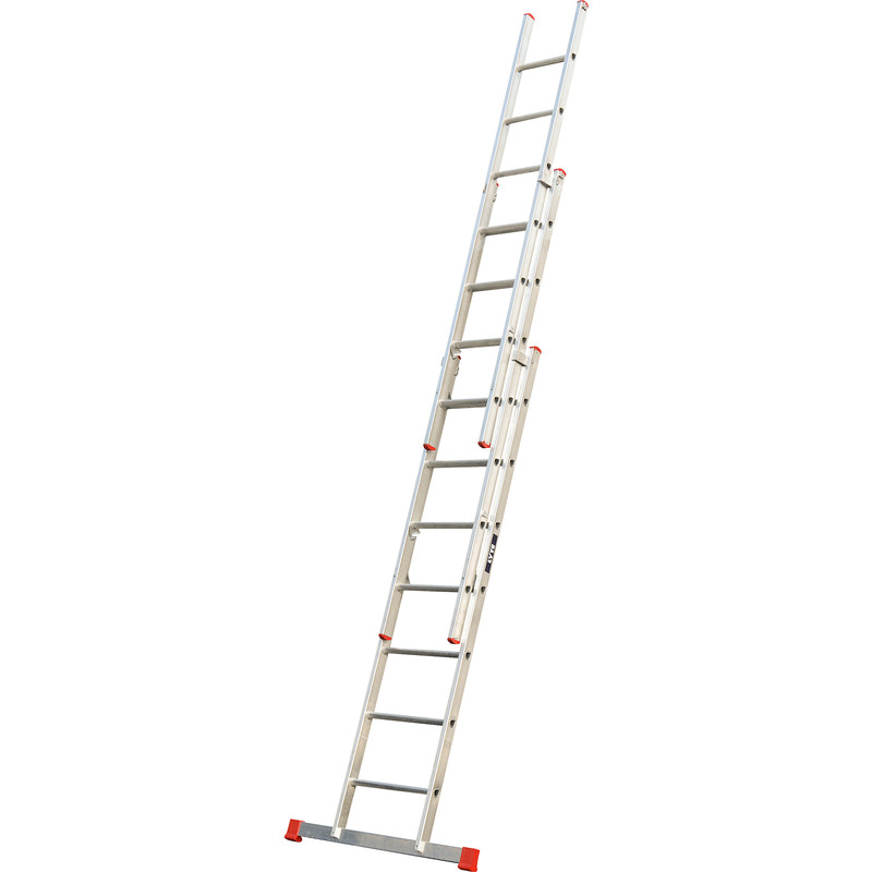 Lyte Ladders Lyte Domestic Extension Ladder 3 Section, Closed Length 2.2m Aluminium Price Comparisons | Compare The Build