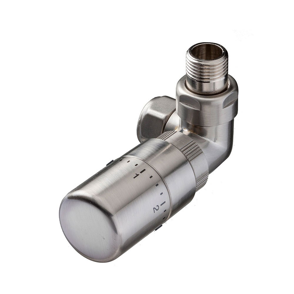 Nordic Thermostatic Valves, Modern I, Nickel Corner Price Comparisons | Compare The Build