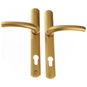 Yale Superior Long Backplate Door Handle - Satin Gold Price Comparisons | Compare The Build