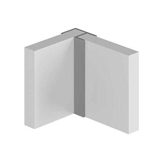 Multipanel Flush Corner Profile Type 100 Satin Anodised - MPEXSA Price Comparisons | Compare The Build