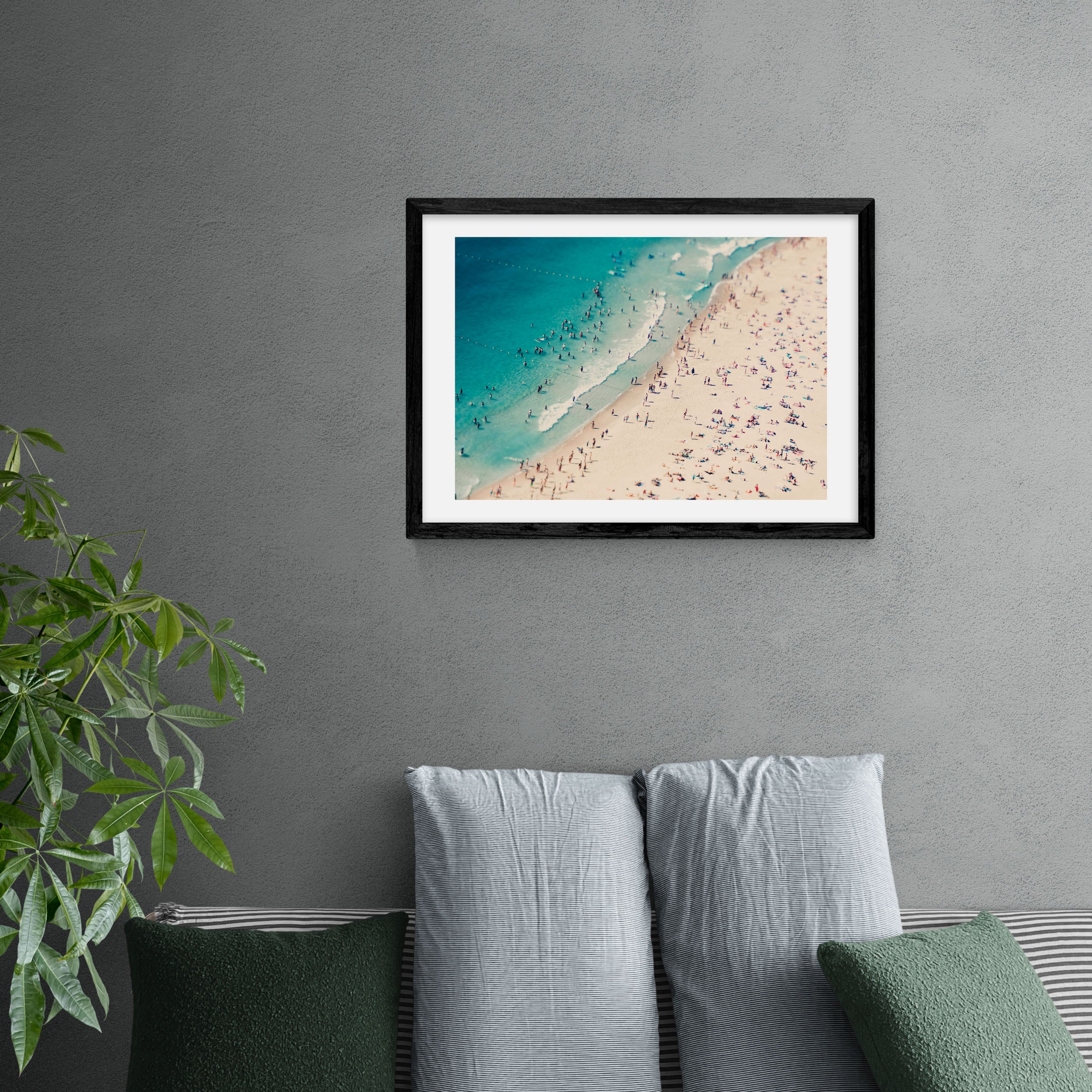 East End Prints Beach Love V Print Blue/Beige Price Comparisons | Compare The Build