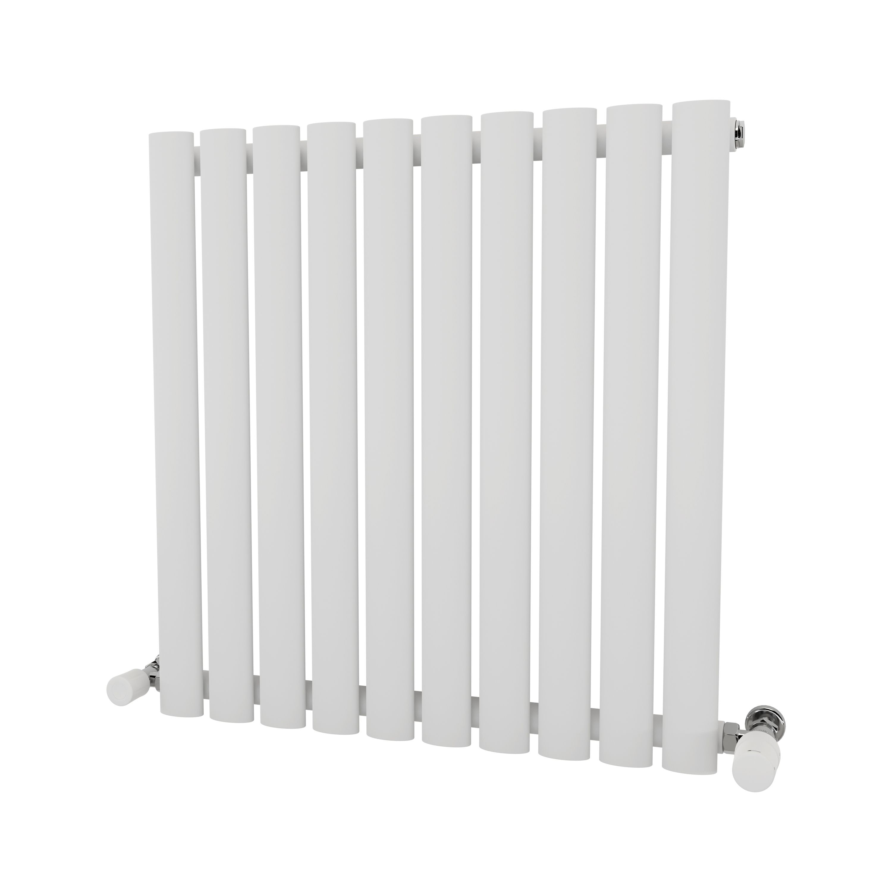 Ximax Fortuna Satin White Vertical Designer Radiator, (W)584mm X (H)600mm | Compare The Build