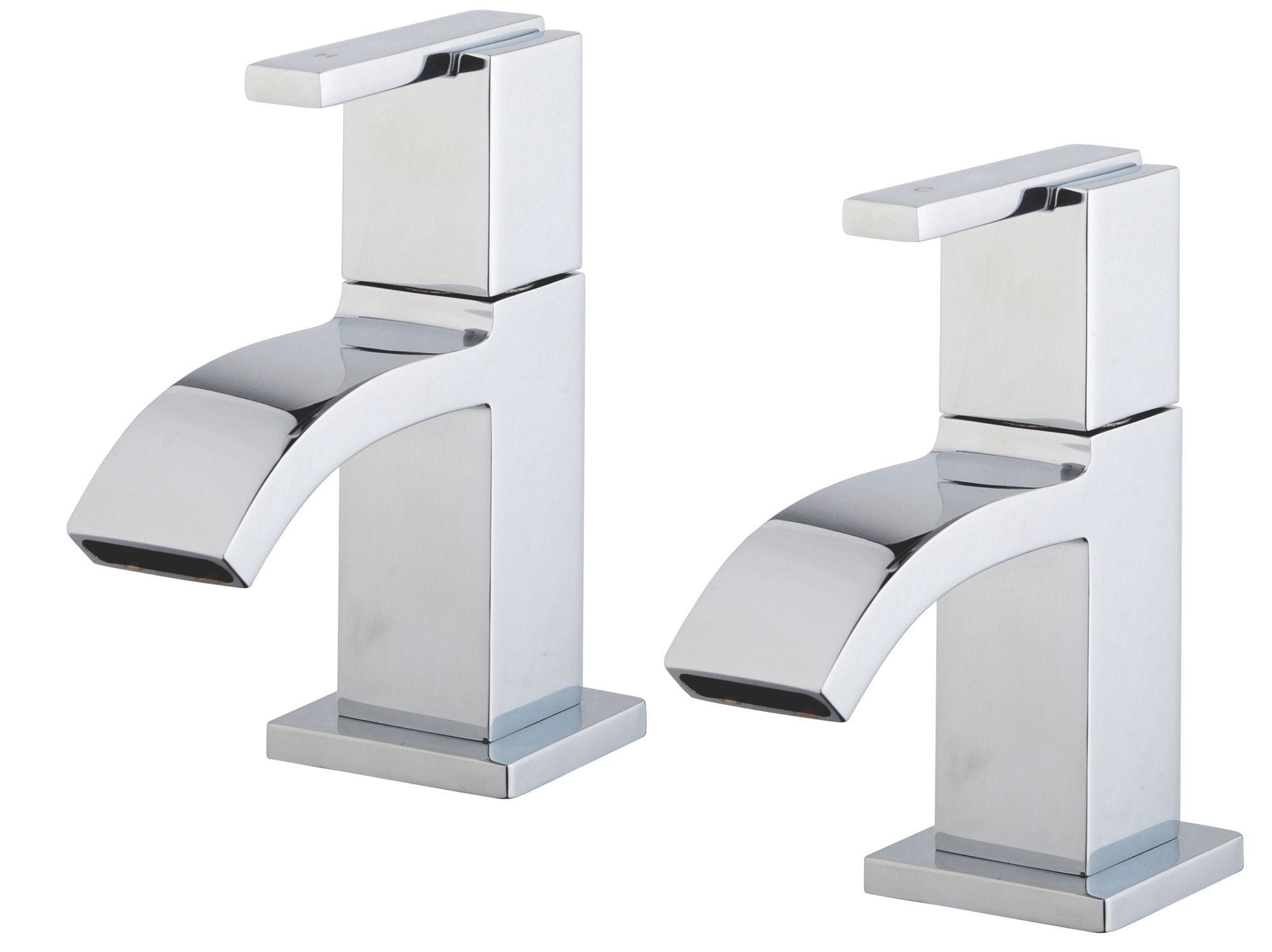 Cooke & Lewis Minima Hot & Cold Basin Pillar Tap Price Comparisons | Compare The Build