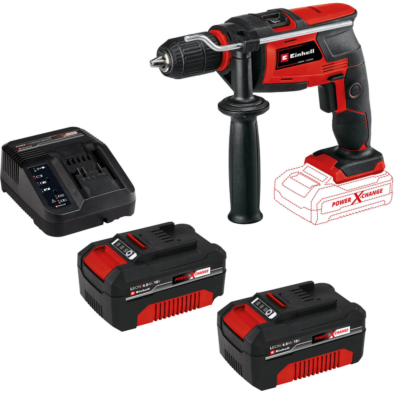 Einhell TC-ID 18 Li 18v Cordless Impact Hammer Drill 2 x 4ah Li-ion Charger No Case Price Comparisons | Compare The Build