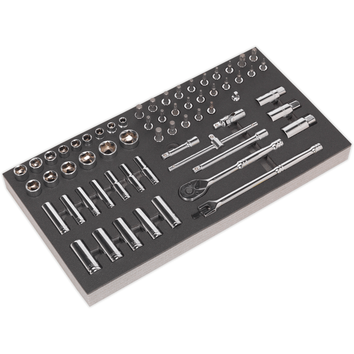 Siegen 62 Piece 3/8" Drive Tool Tray and Socket Set 3/8" Price Comparisons | Compare The Build