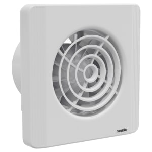 Sensio Layci White Wall Ventilation Fan with Aquilo Ventilation Ducting Kit - ø100mm | Compare The Build