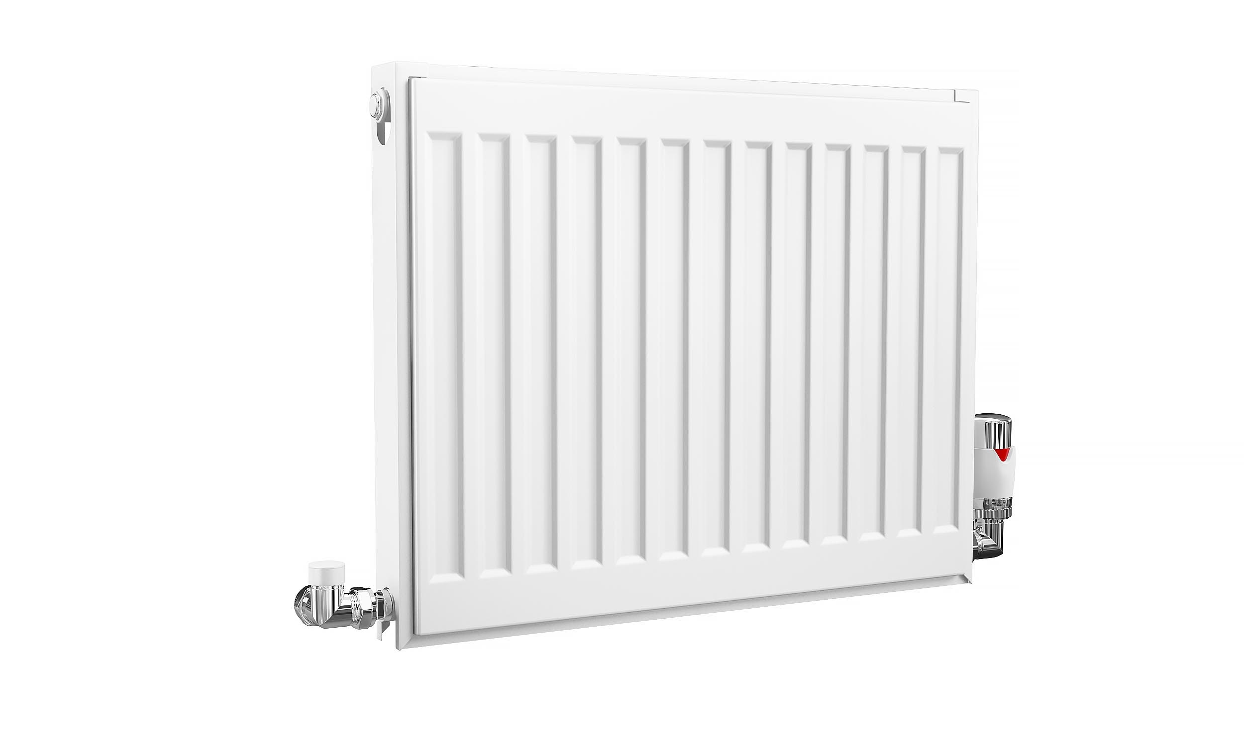 Kartell K-Rad Compact Horizontal Radiator, White, 400mm x 500mm - Single Panel, Single Convector Price Comparisons | Compare The Build