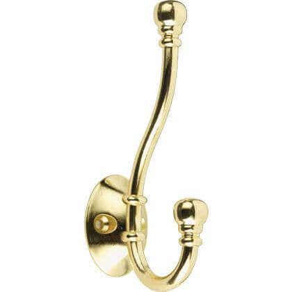 Ball End Hat &amp; Coat Hook - Brass - Wall/Door Mountable - Decohooks Price Comparisons | Compare The Build