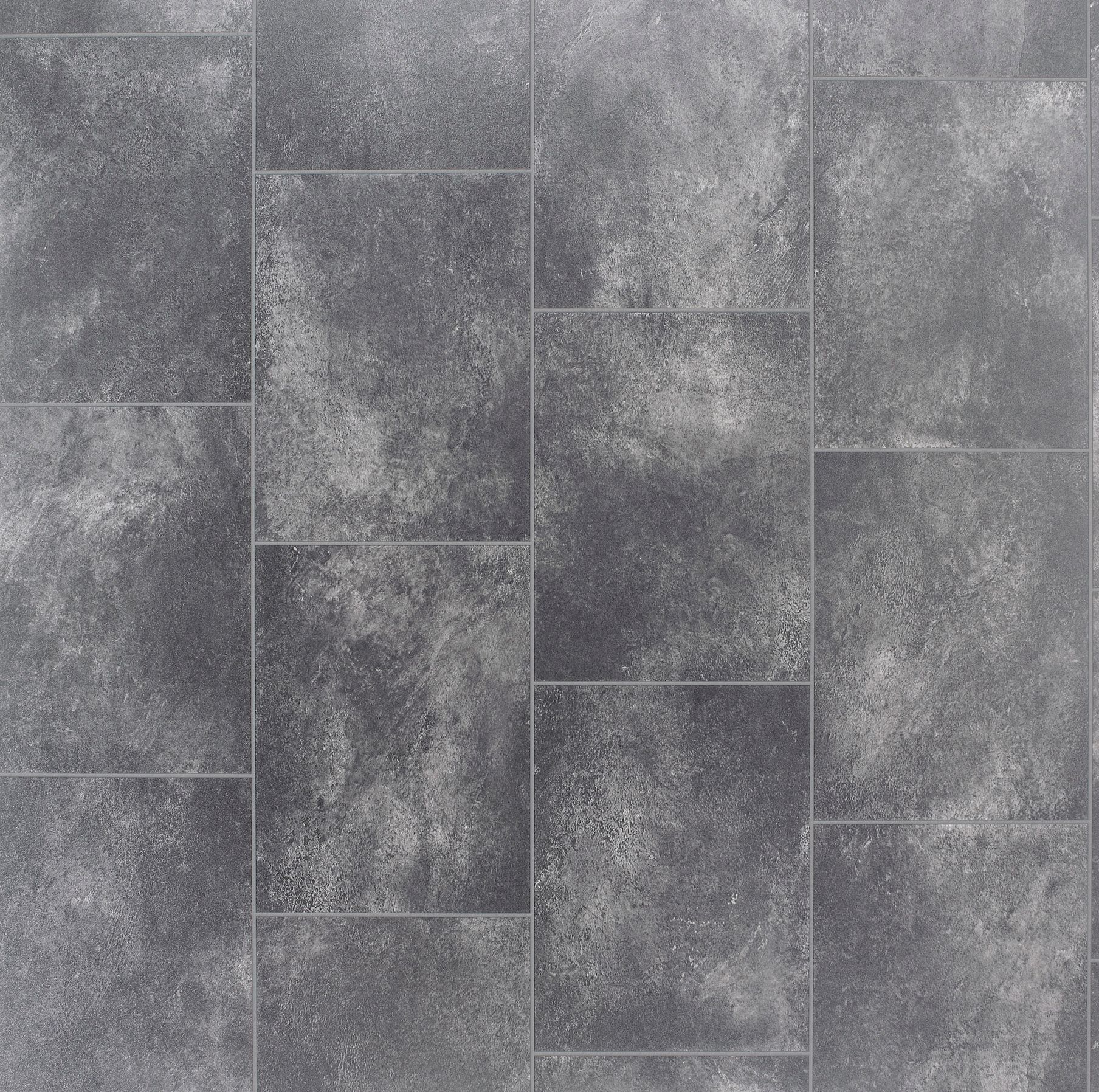 Grey Slate Tile Effect Vinyl Flooring, 4M² Price Comparisons | Compare The Build