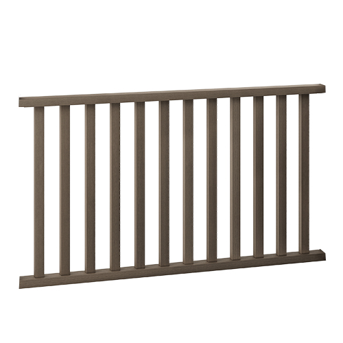 Composite Balustrade Hand Rail andamp; Spindle Kit - 1150mm x 1640mm Walnut Price Comparisons | Compare The Build