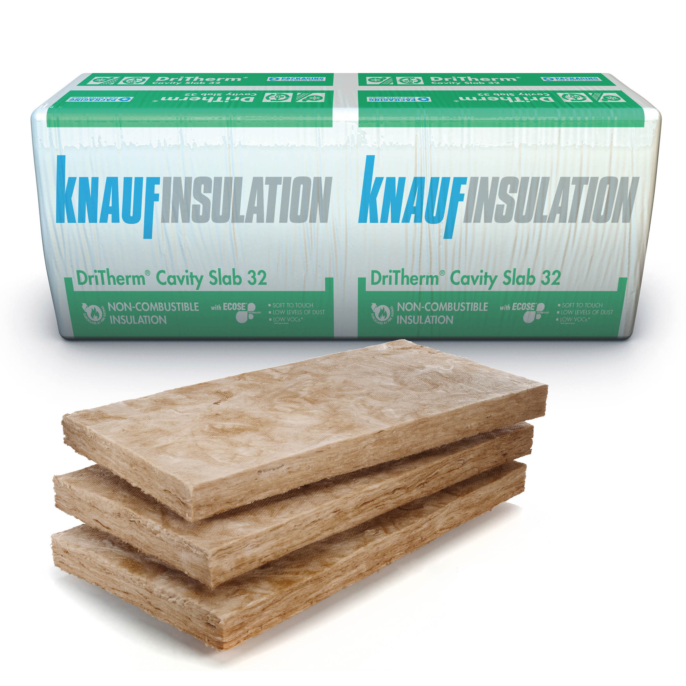 Knauf Dritherm Cavity Slab 32 100mm 455 x 1200mm 3.276m2 Per Pack Price Comparisons | Compare The Build