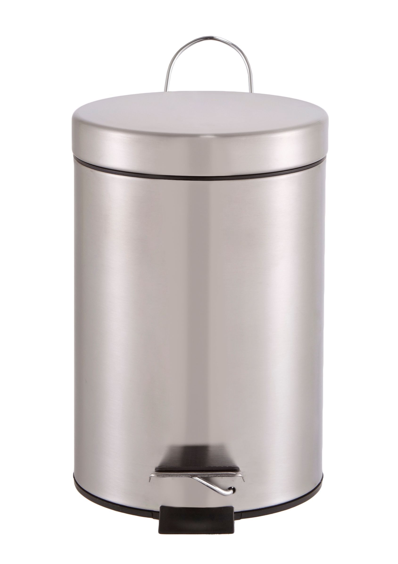 Cooke & Lewis Diani Metal Powder-Coated Stainless Steel Round Bathroom Pedal Bin, 3L Price Comparisons | Compare The Build