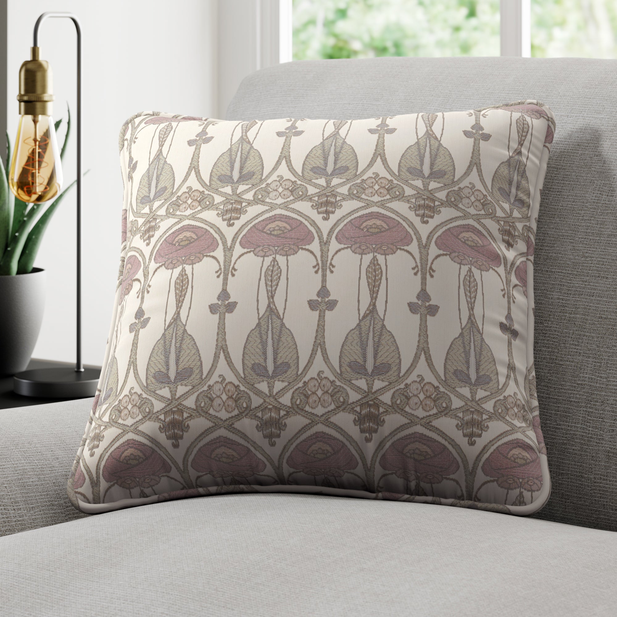 Belle Epoque Small Made to Measure Cushion Cover White/Pink Price Comparisons | Compare The Build