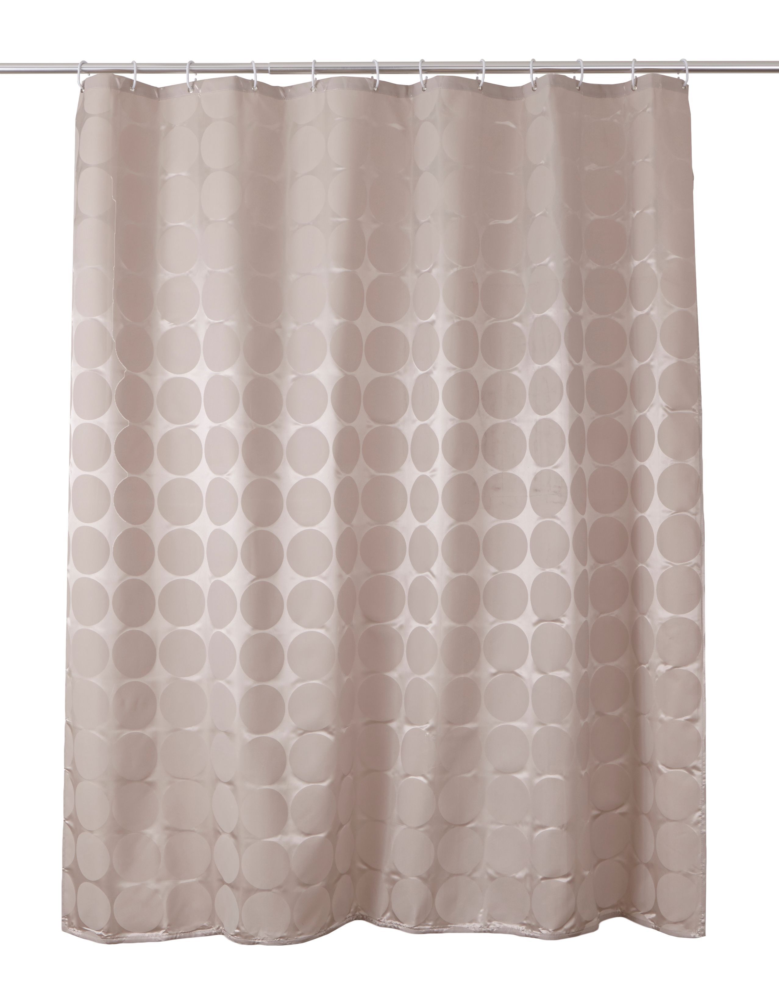 Cooke & Lewis Napo Taupe Dots Shower Curtain (L)1800mm Price Comparisons | Compare The Build