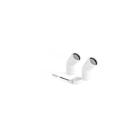 Vaill Vtk Elbow 45 Deg (Pack of 2) White Price Comparisons | Compare The Build