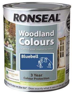 Ronseal Woodland Colours Bluebell Matt Fencing, Furniture & Sheds Wood Stain Price Comparisons | Compare The Build