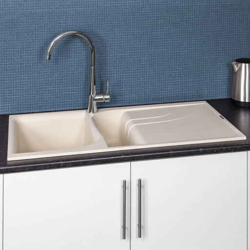 Reginox Elleci Cream Granite Inset 1.5 Kitchen Sink With Waste EGO475 Price Comparisons | Compare The Build