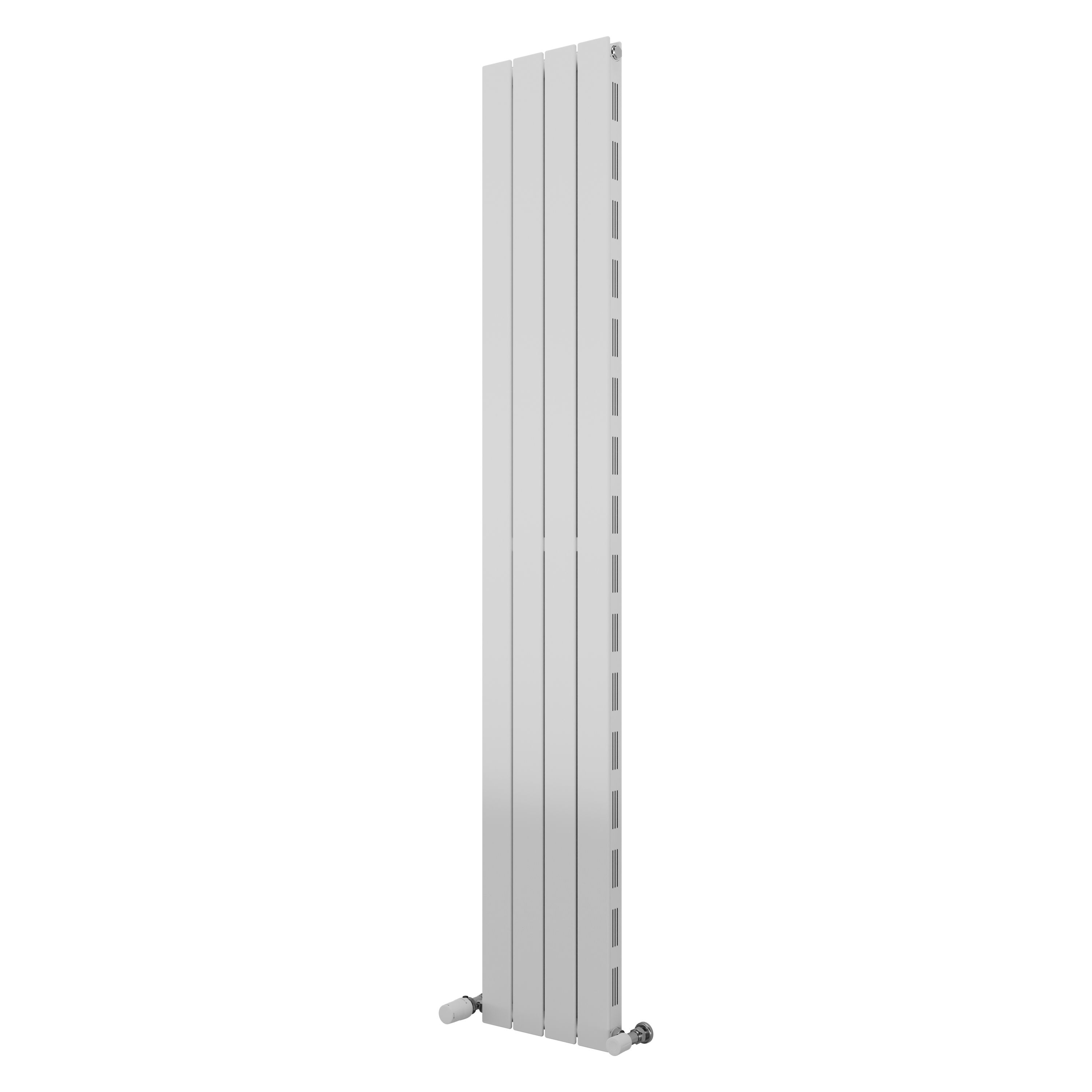 Ximax Vertirad Slimline Duplex Deluxe Satin White Vertical Designer Panel Radiator, (W)295mm X (H)1800mm Price Comparisons | Compare The Build